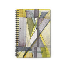 Load image into Gallery viewer, Gray Yellow Diamonds Spiral Notebook
