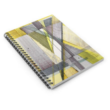 Load image into Gallery viewer, Gray Yellow Diamonds Spiral Notebook

