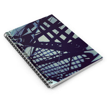 Load image into Gallery viewer, Blue Weave Spiral Notebook
